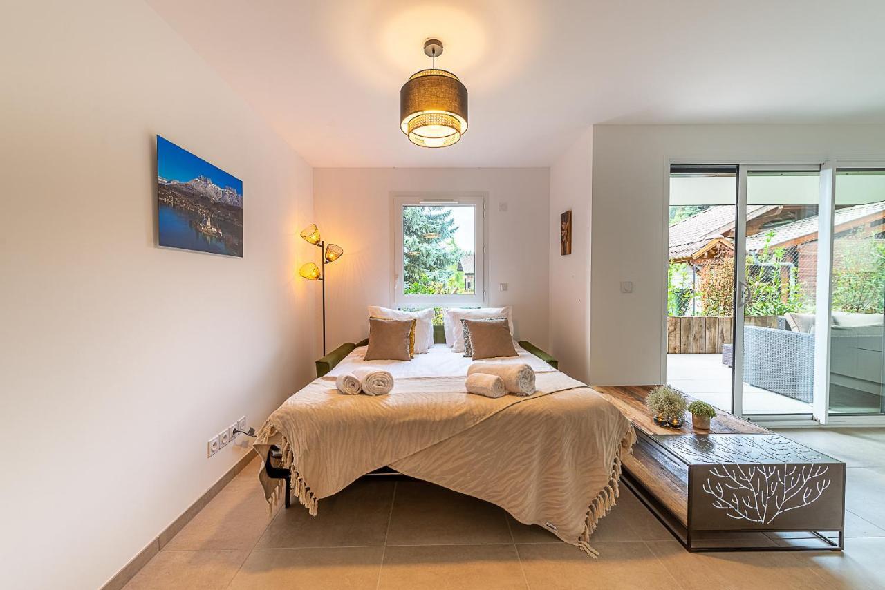 Aux Balcons Anneciens- Entre Lac Et Centre Ville, Lla Selections By Location Lac Annecy Sevrier Bagian luar foto